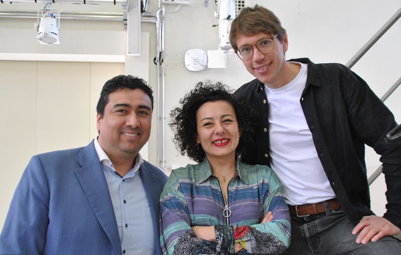 Das Kodnyx-Team, von links: Andrés Andrade, Duygu Cagman und Dr. Kristoffer Möller.